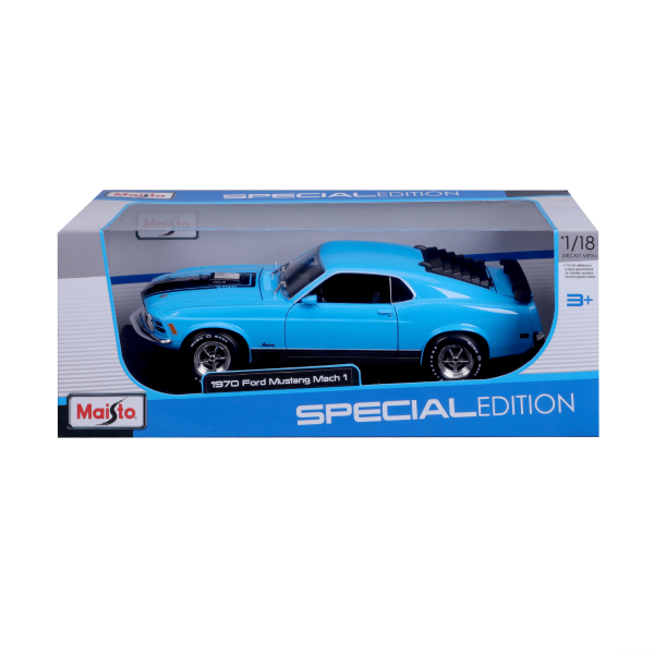 Maisto 1:18 Ford Mustang Mach 1 1970 Blau